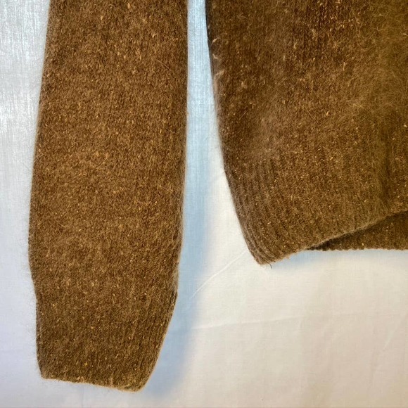 Design Group Sweater Silk Angora Rabbit Hair Lambs Wool Blend Gray Turtle Neck - Picture 5 of 7